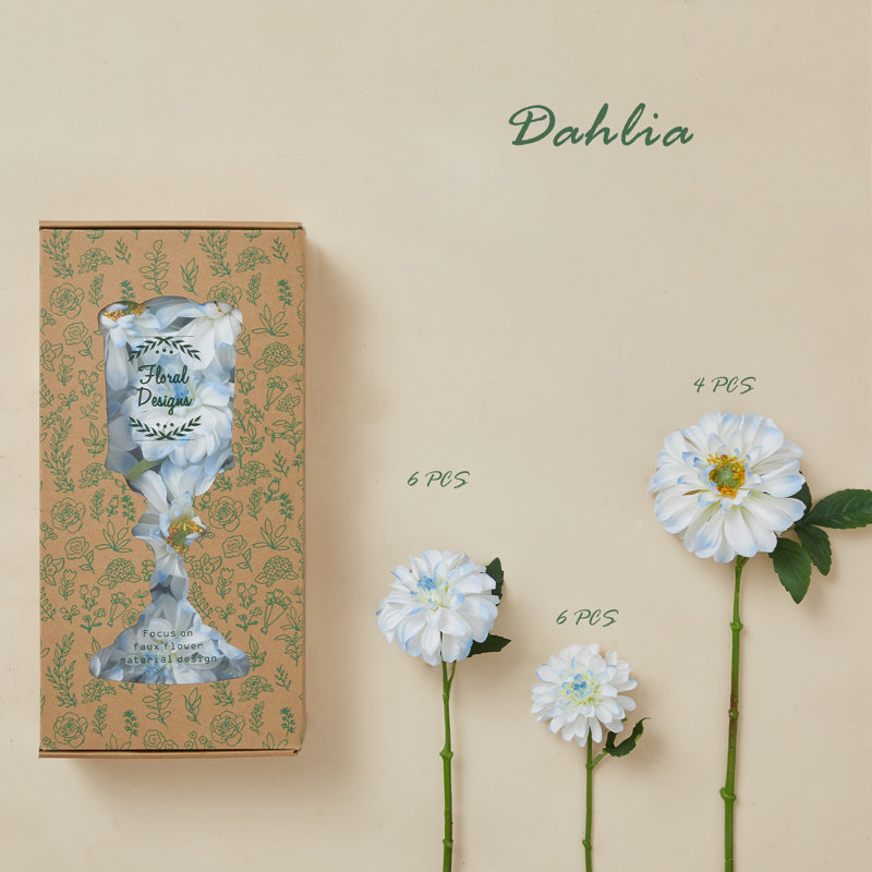Ensemble de dahlia 17 po, Bleu