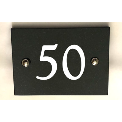 Brumby 10cm H Reflective Stone House Number