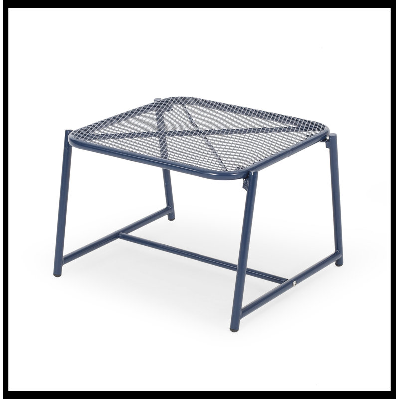 Kolivas Rectangular Iron Outdoor ,, 13.25" H x 18" W x 19.5" D, Navy