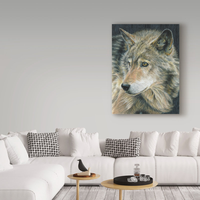«Curious Eyes» par Carla Kurt - reproduction sur toile, H 24 po x l 18 po x P 2 po
