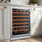 24" 61-Bottle Wine Fridge 3-LED Built-In & Freestanding Wine Cooler 40°F - 65°F Single-zone Wine Refrigerator