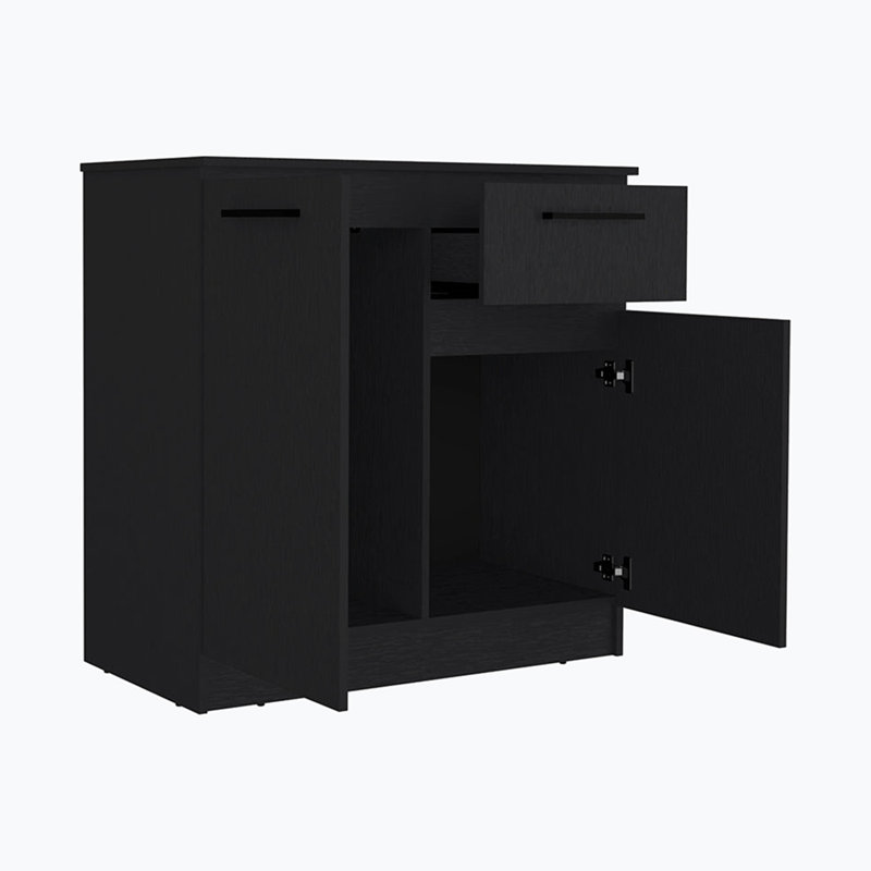 Commode 1 tiroir, Noir