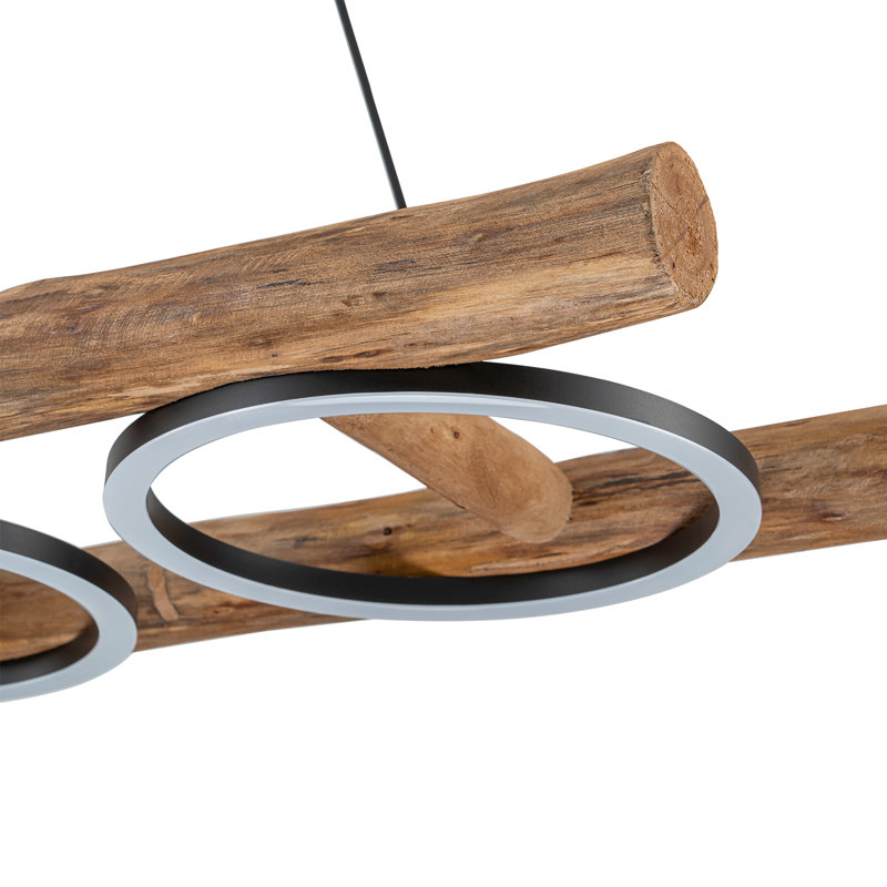 Solid Wood Led Ladder Chandelier
