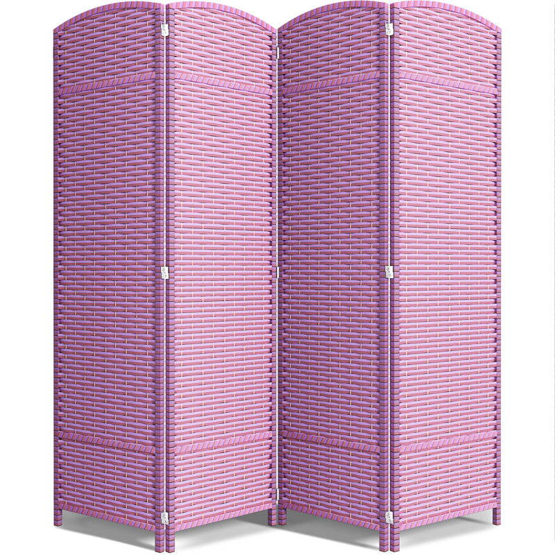 Cloison pliante à panneaux à double charnière (4,6,8 panneaux), 4, Pink Purple