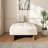 Square Upholstered Tufted Linen Fabric Ottoman