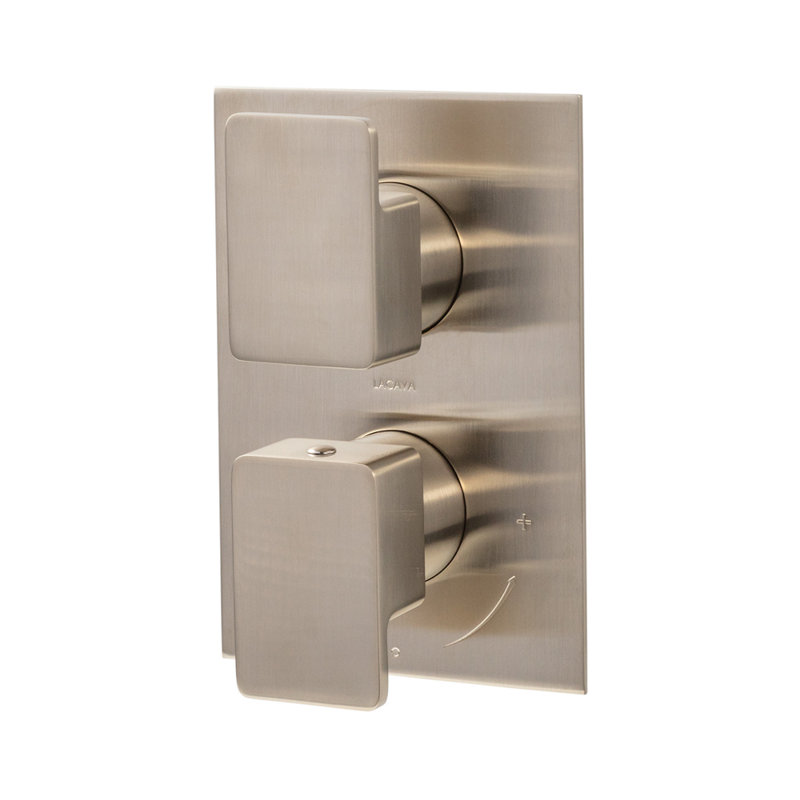Eleganza 2-Way Diverter Built-In Progressive Pressure Balancing Mixer, Brushed Nickel