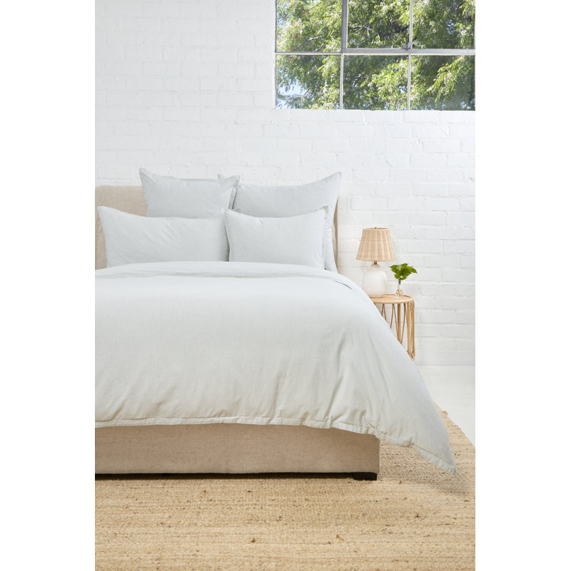Luke Duvet Cover, Queen Duvet Cover, Light Blue