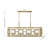 Balfour 8-Light Linear Chandelier in Brass-128676677