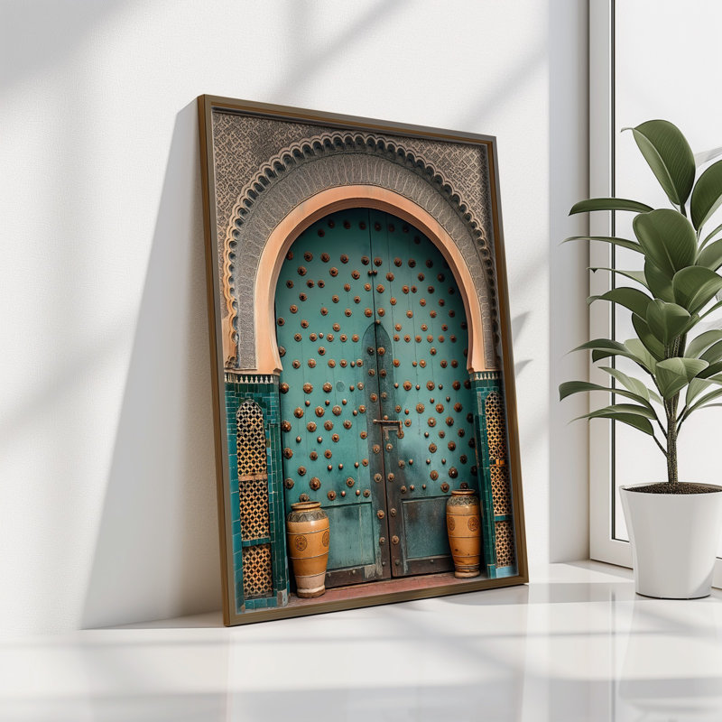 Elegant Decorative Framed MDF Painting, 13.8 x 18.5 x 0.1 inches | 100% MDF with 3 mm Thickness, 100% Pine Wood Frame | UV Printed Artwork for Stylish Home Decor, Perfect for Living Room or Office