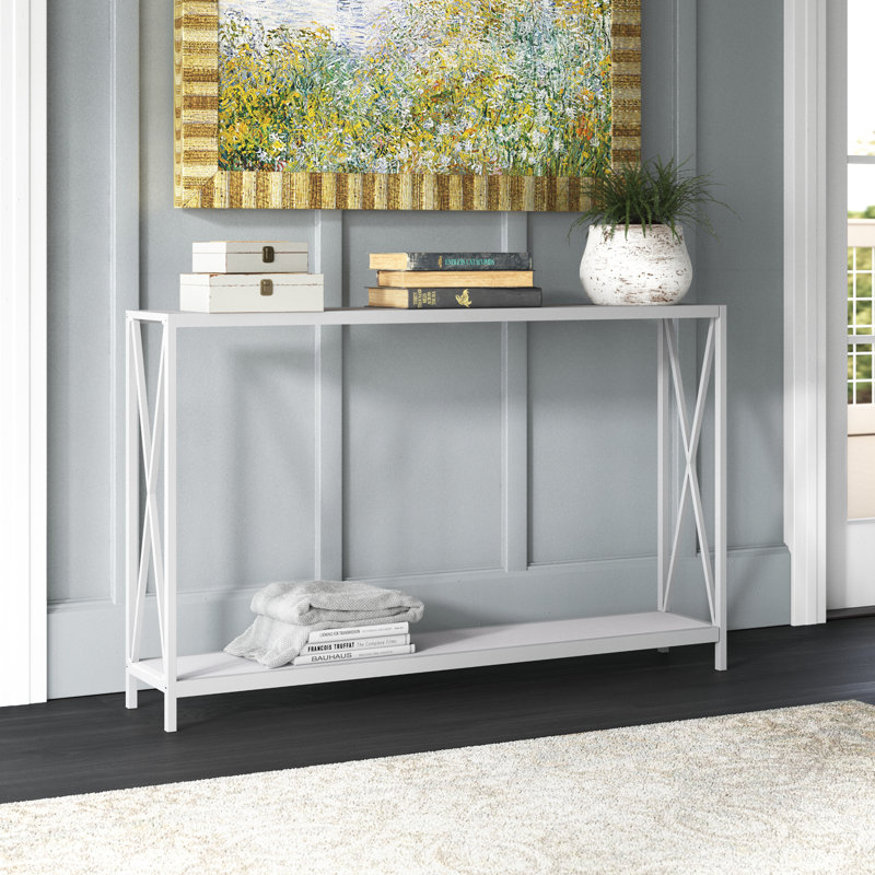 Germantown Console Table, White, 29.13" H x 43.3" W x 9.06" D