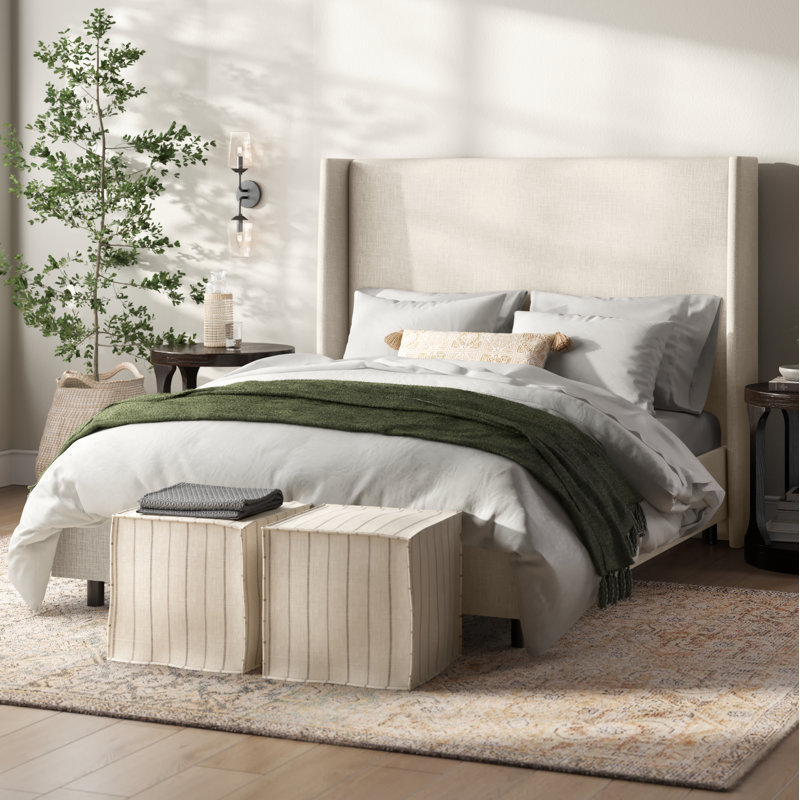 Tilly Upholstered Bed, Full, Classic Ivory Boucle