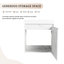Meuble-lavabo de salle de bain avec lavabo en résine et porte à fermeture en douceur - Améliorez votre expérience de bain avec lavabo de rangement flottant de 20 po