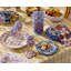 Pink Marble Check Melamine Dinner Plates-605813463