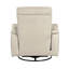 Fauteuil inclinable en cuir 1 pièce Taupe-1617444152