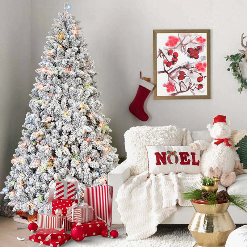 Arbre de Noël 5 pi avec lumières UL colorées, H 5 pi