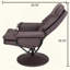 Fauteuil inclinable pivotant en cuir Scratch Cat