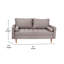 Compact Upholstered Tufted Loveseat With Wooden Legs-88754090