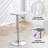 Swivel Upholstered Adjustable Height Counter Stool(Set of 2)-1342398315