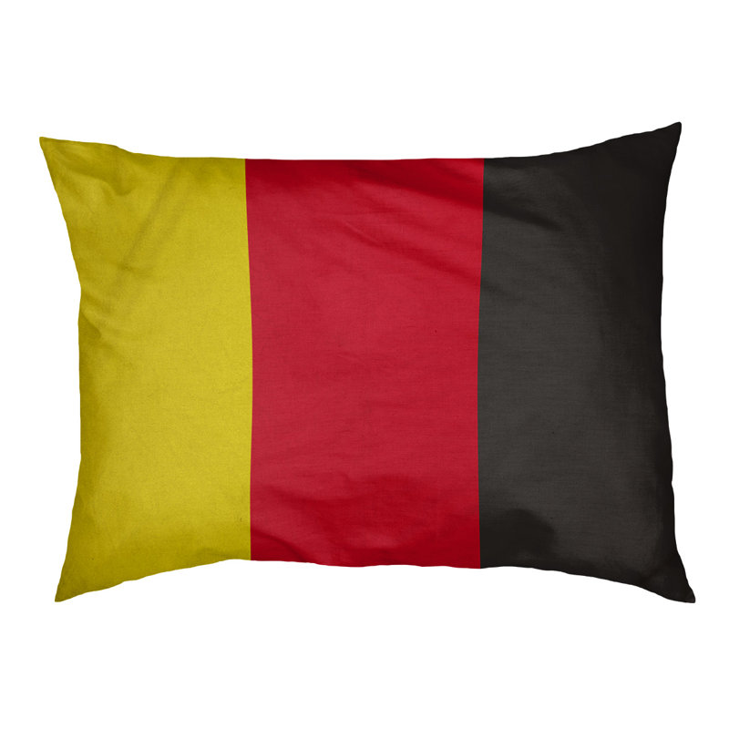 Coussin pour chien hockey Las Vegas, Moyen (H 14 po x l 40 po x P 30 po), Jaune / Rouge / Noir