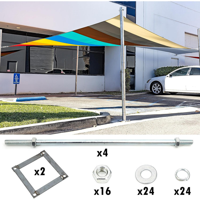 Heavy-Duty Concrete Reinforced Shade Sail Tube Kit
