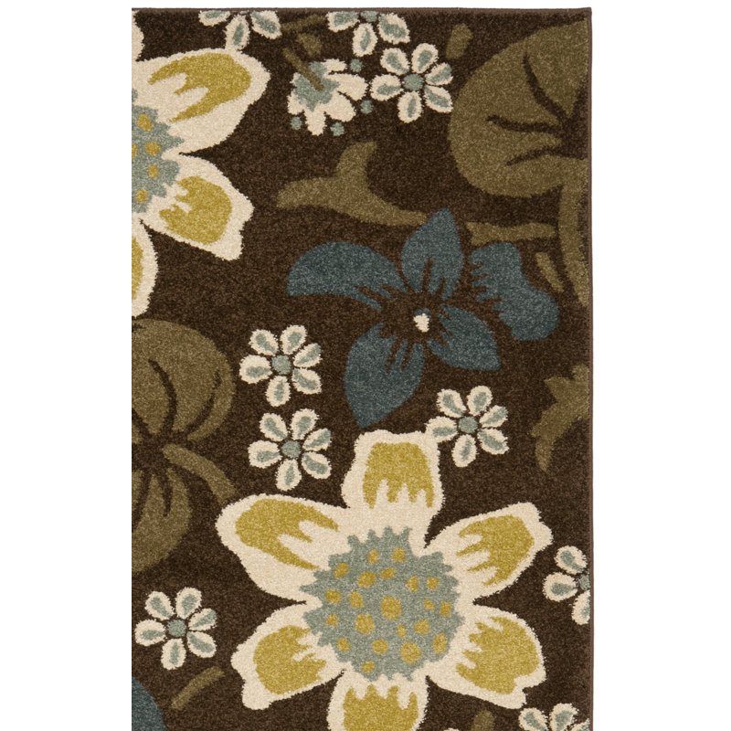 Tapis floral Hestia Performance, Rectangulaire 3 pi x 5 pi