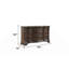 Commode 9 tiroirs de style traditionnel avec poignées en métal