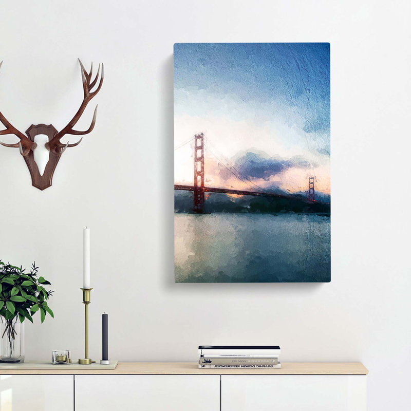 Golden Gate Bridge - Wrapped Canvas, 50cm H x 35cm W x 3cm D