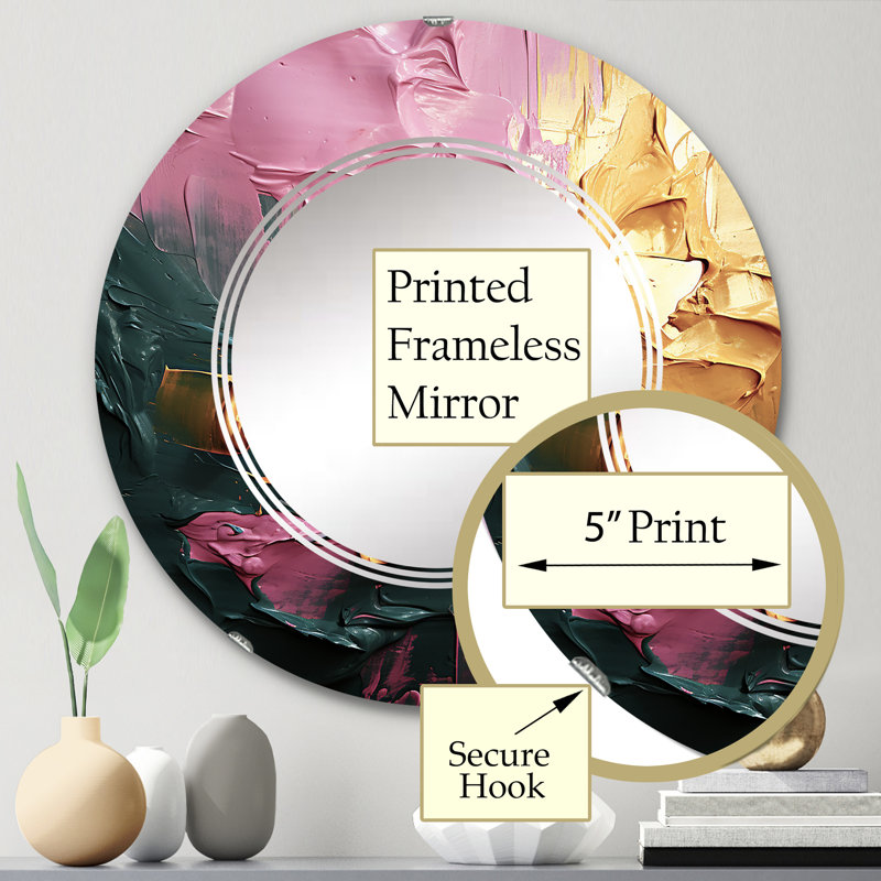 Arae Circle Wall Mirror, 24" x 24"