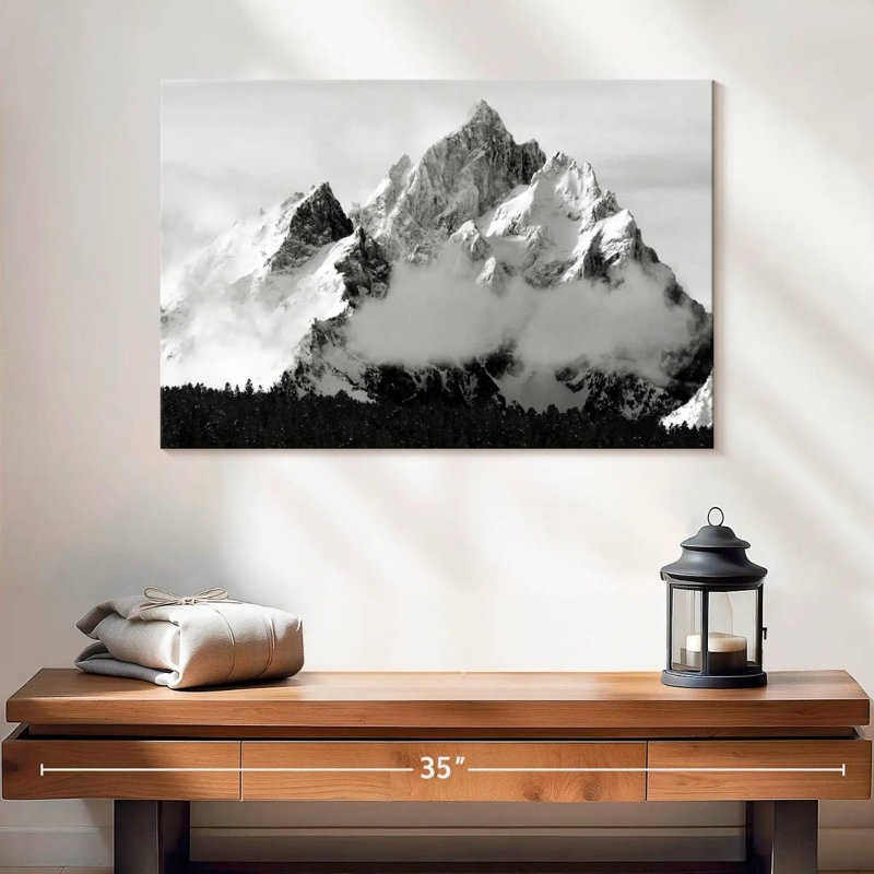 Grand Tetons enneigé Alvord, H 16 po x l 24 po