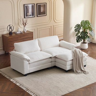 Causeuses multi-couches avec repose-pieds 85,4 po