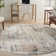 Addie Abstract Machine Made Power Loom Polyester/Polypropylene Area Rug in Beige/Grey