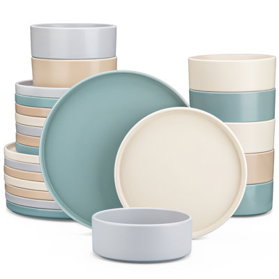 Piece Stoneware Dinnerware Set - Service for 8