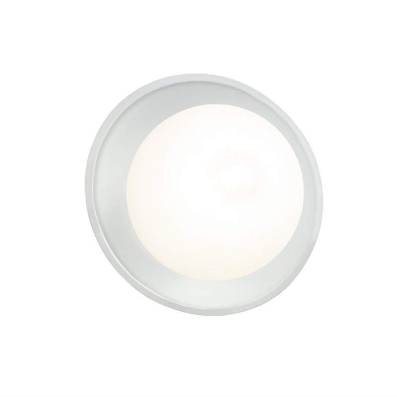 Baleskie Ceramic Flush Mounted Sconce, White
