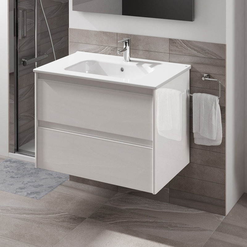 Ambra 23.8'' W Single Vanity, Matte Gray