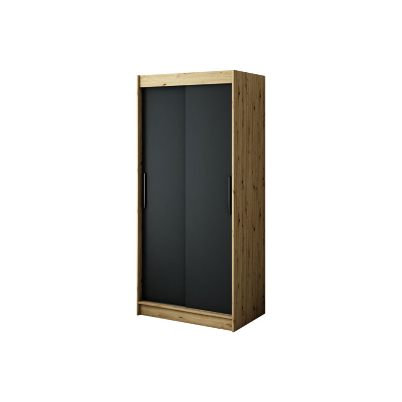 Logansport 2 Door Wardrobe, 200cm H x 100cm W x 62cm D