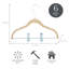 Paquet de 24 cintres pour enfants en velours gris Simplify-1709916633-1709916638