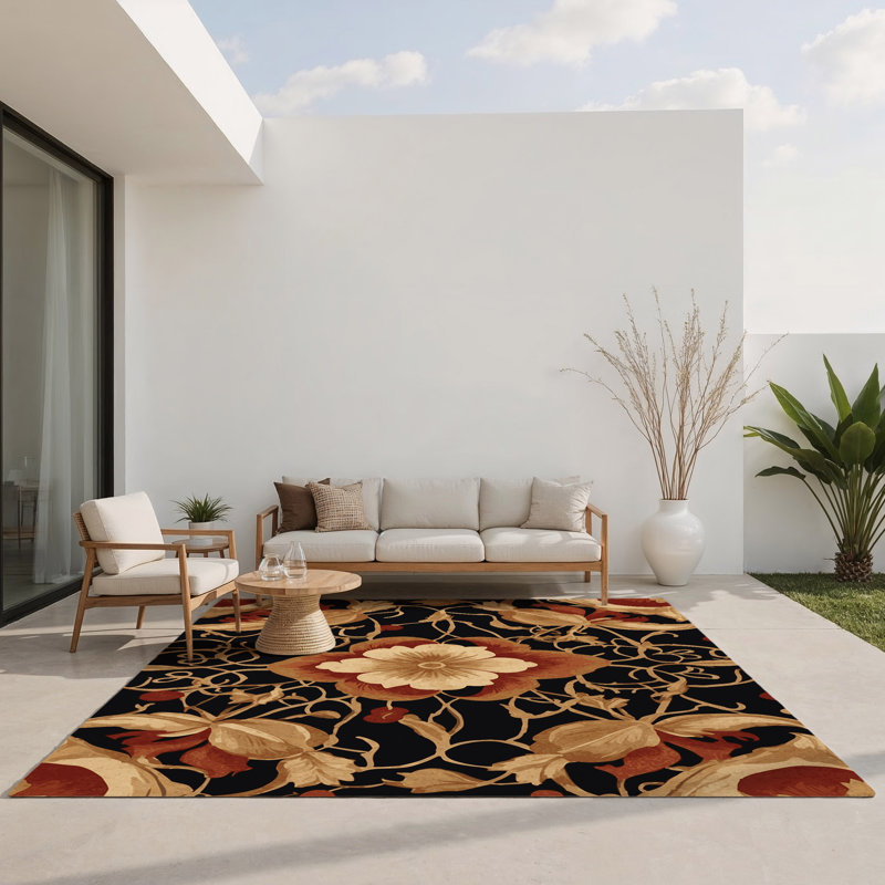 Tapis intérieur et extérieur Aurelian Wonder, Rectangle 1 pi 6 po x 2 pi 6 po