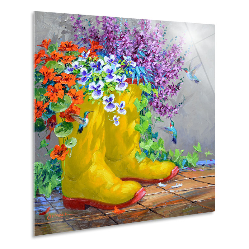 Companions by Mikki Senkarik - No Frame Painting on Plastic / Acrylic, 65cm H x 65cm W