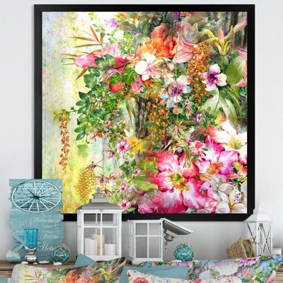 " Vintage Spring Garden Flowers VIII "