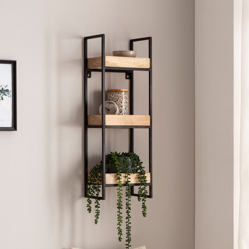 Rusin 3 Piece Mango Solid Wood Floating Shelf