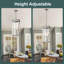 Lustre carré / rectangulaire à 4 lumières à intensité variable Selami-419342801