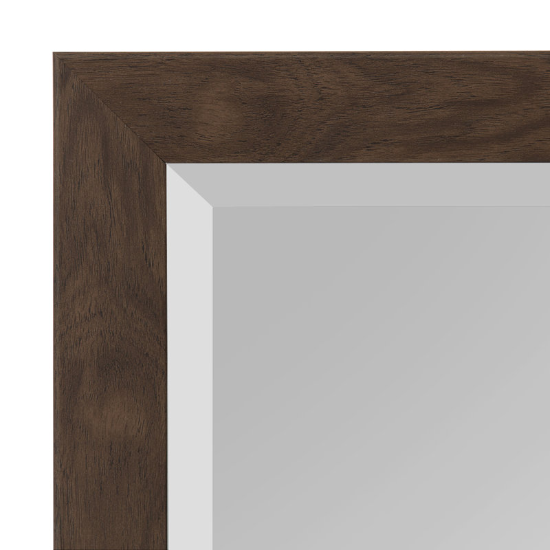 Miroir décoratif Brucie, Noyer brun, 27 po x 21 po