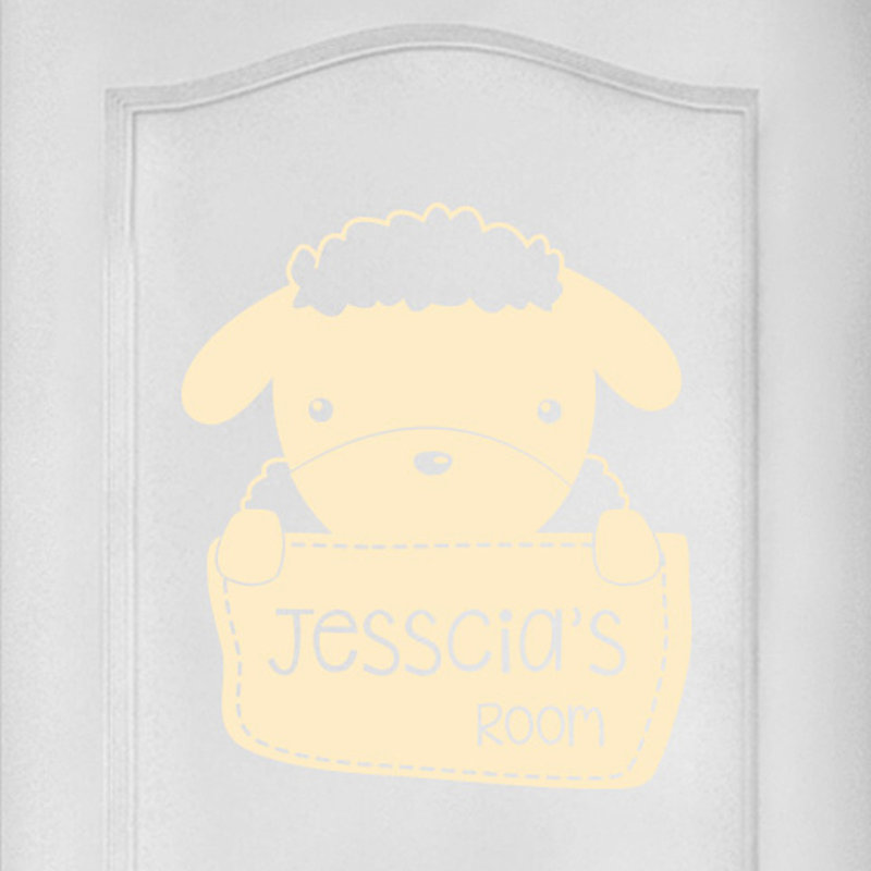 Animals Wall Decal, Beige