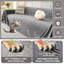 Housse de canapé - Housse de canapé à 3 coussins, Housse de protection pour meubles pour animaux de compagnie antidérapante pour canapés modulaires, Housse de canapé lavable résistante aux égratignures pour chiens et chats, Gris