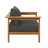 Wren Outdoor Patio Teak Wood Armchair And Ottoman Set In Natural-105239749-105239748
