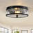 Alixandra 2-Light 12” Flush Mount Ceiling Light With Crackle Glass Shade-700017368