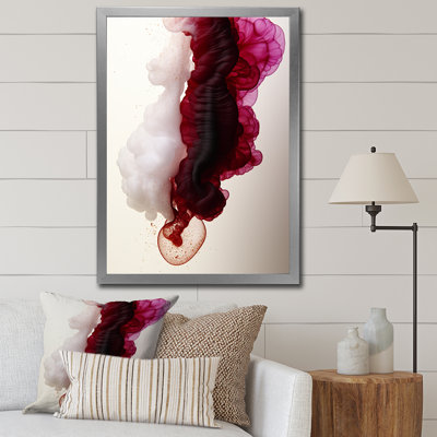 Nuage d'encre magenta exquis
