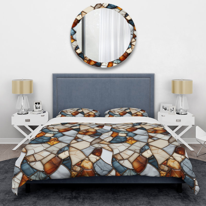 Ensemble de housse de couette Earth Tones, Housse de couette pour très grand lit et 2 très