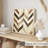 Abstract Chevron Pattern II Retro Unframed Art Print