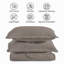 Ensemble de couvre-lits matelassés surdimensionnés Oxford, ensemble de literie en microfibre douce inspiré des hôtels-124686672-124686677